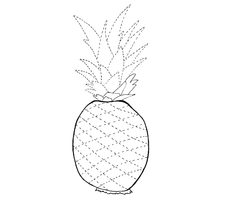 ananas kolorowanka