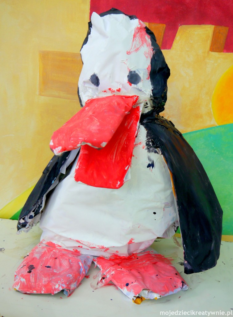 pingwin z papieru