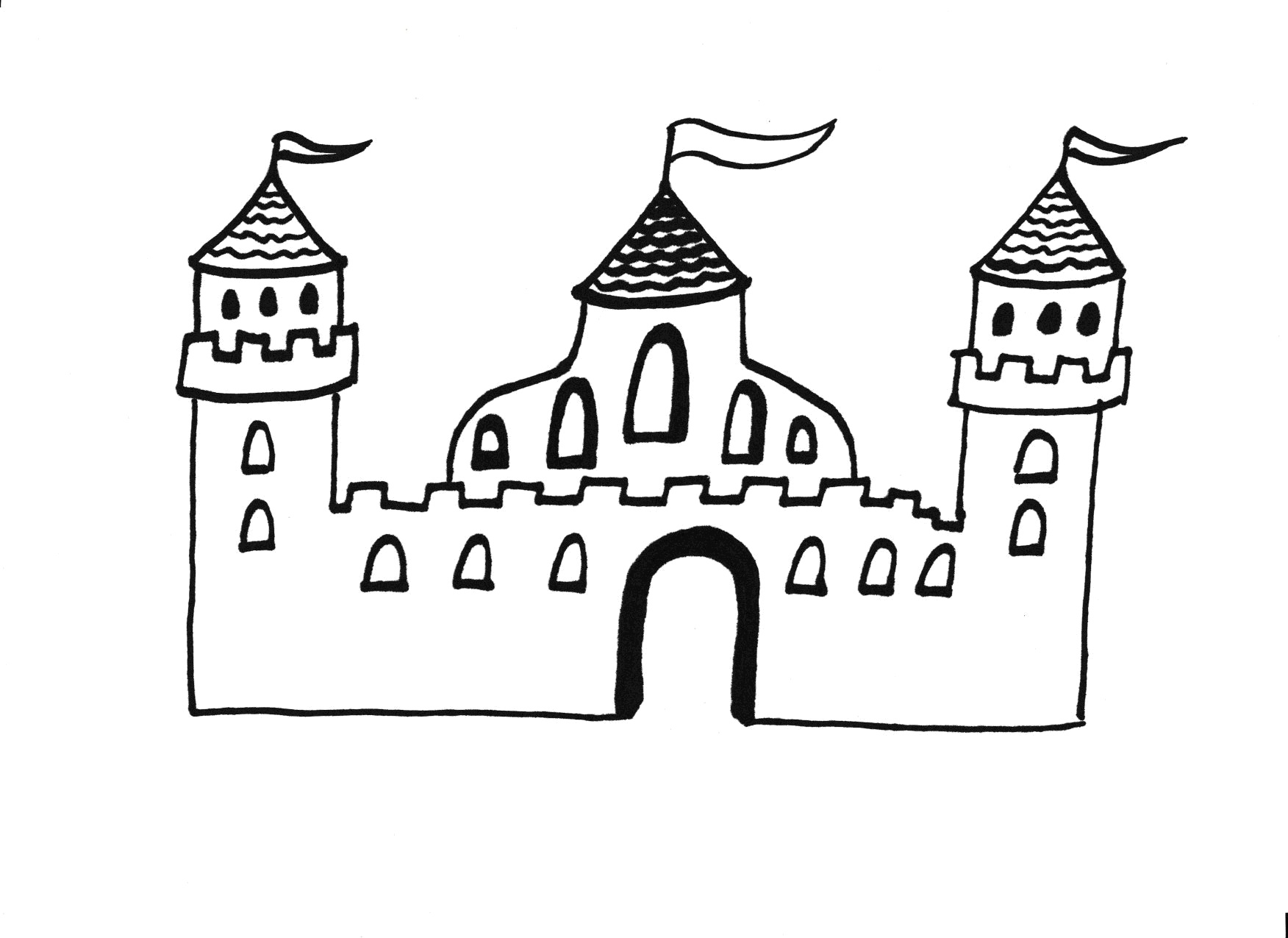 Zamek rysunek