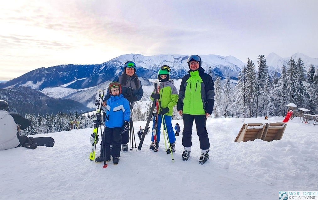 moje dzieci kreatywnie na nartach, rodzina na nartach, blogi rodzinne narty, gdzie na narty z dziećmi