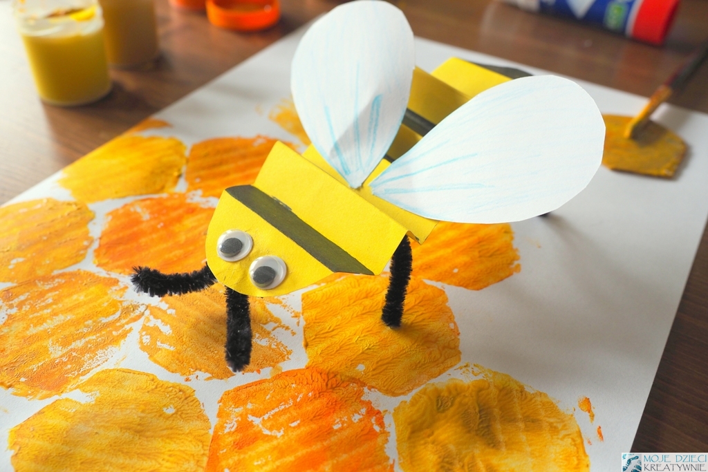 Pszczoła praca plastyczna z papieru