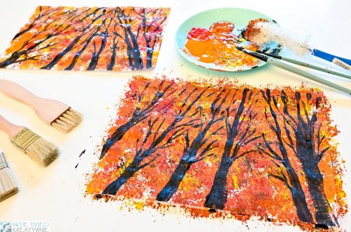 jesienny las praca plastyczna