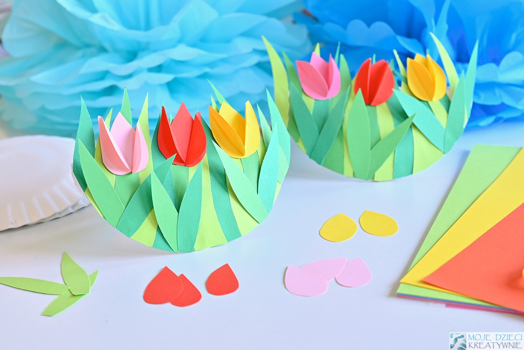moje dzieci kreatywnie wiosna, pomysły na prace plastyczne w przedszkolu, kreatywne zabawy plastyczne, tulipany z papieru