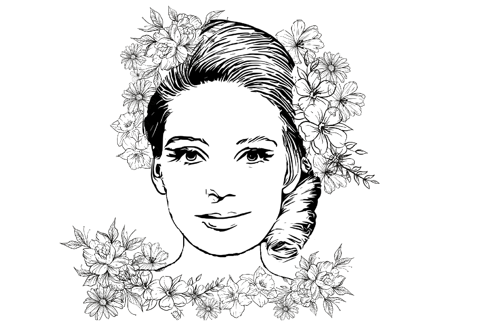 Portret wiosny kolorowanka