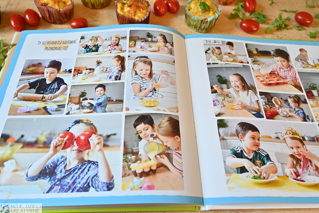 książka kucharska dla dzieci, gotuj z Alą i Antkiem, nauka gotowania dla dzieci, kreatywne zabawy w kuchni, ilustrowana książka kucharska