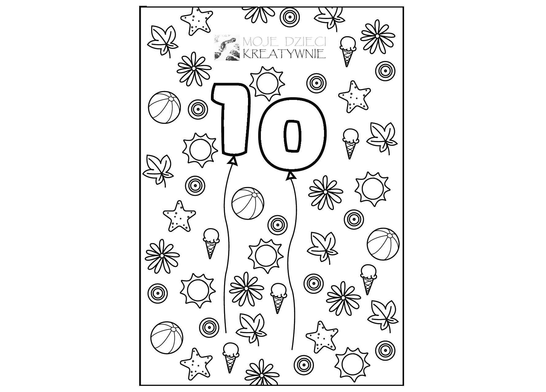 kolorowanka 10 lat