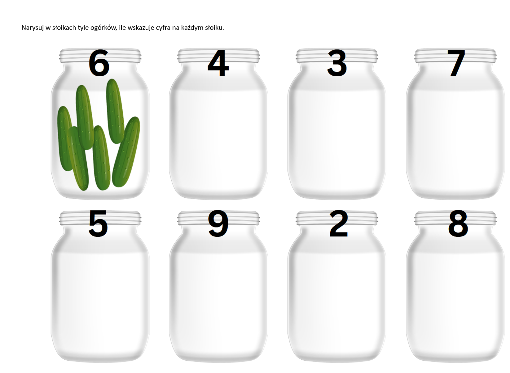 Słoiki z ogórkami