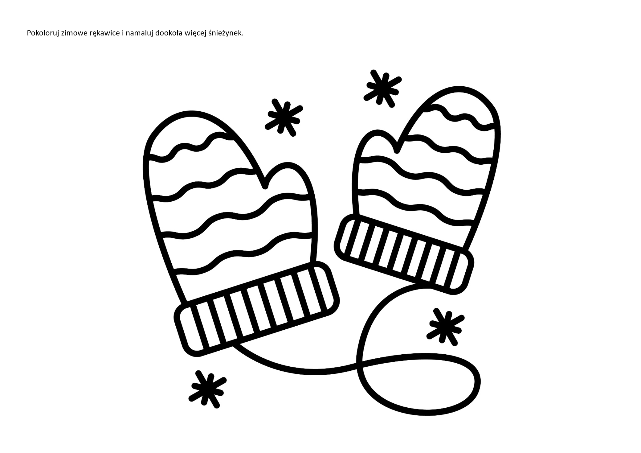 Pokoloruj rękawice