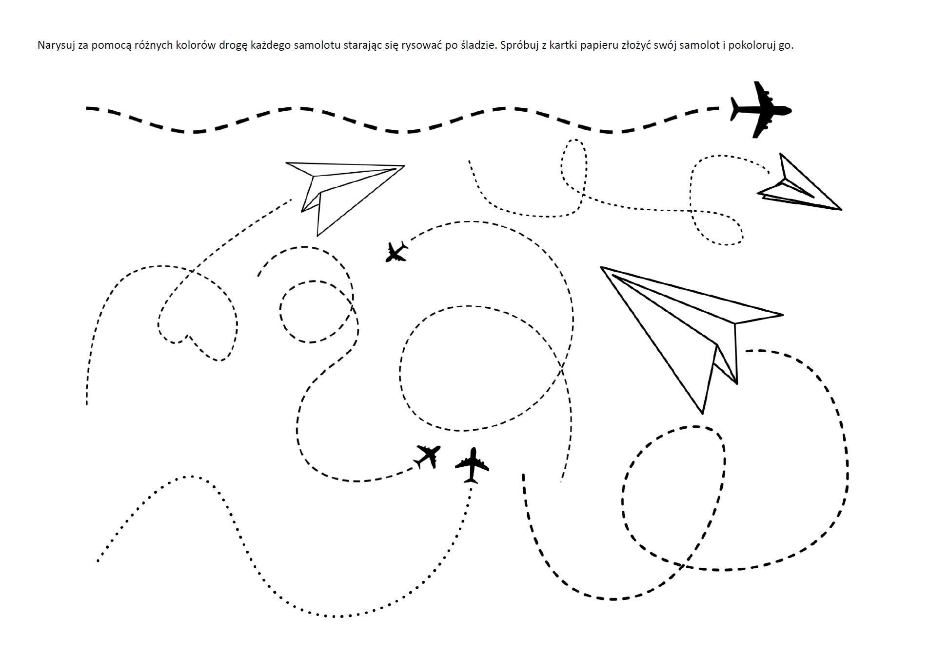 Samoloty grafomotoryka