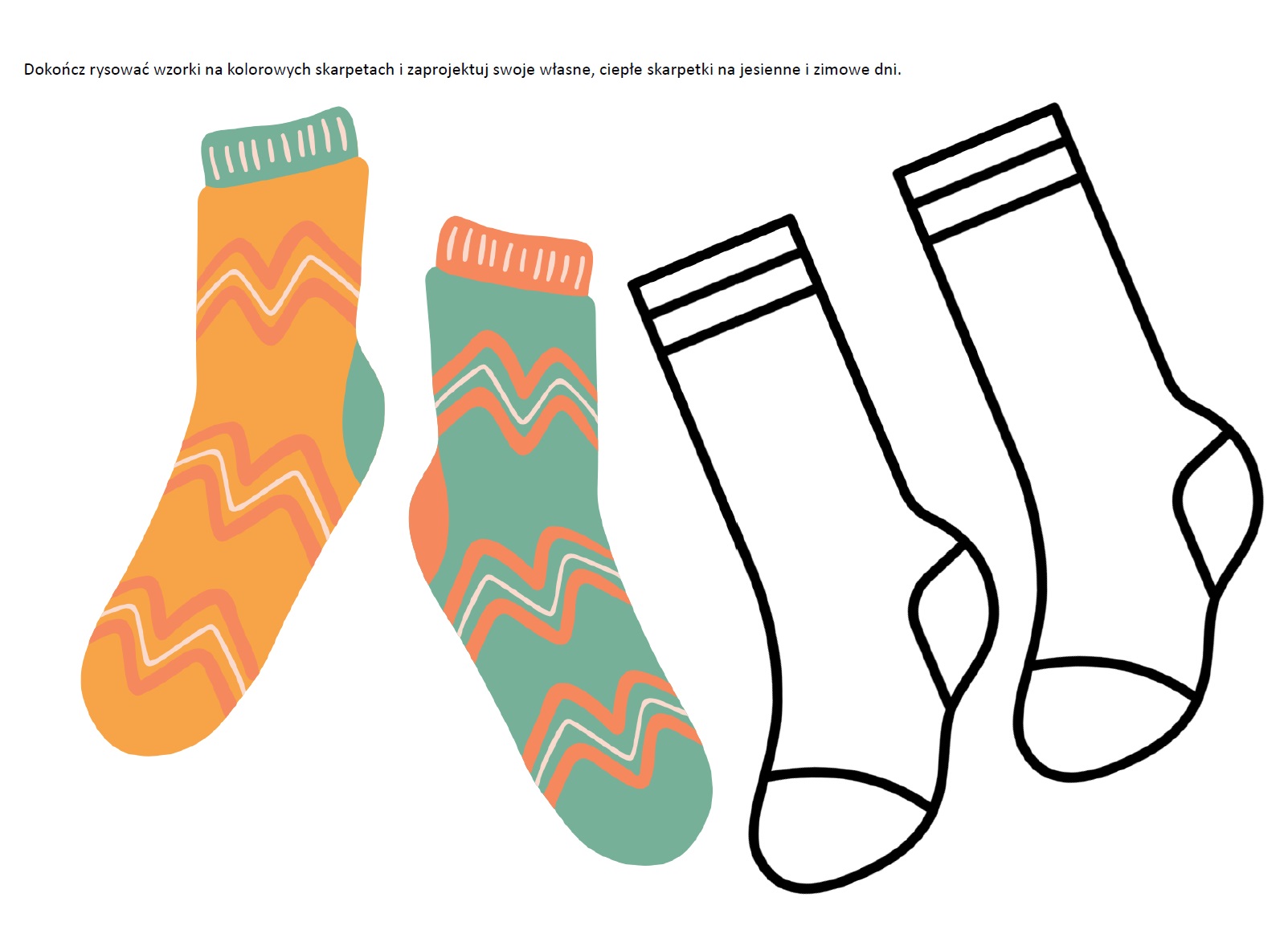 Dokończ rysować wzorki