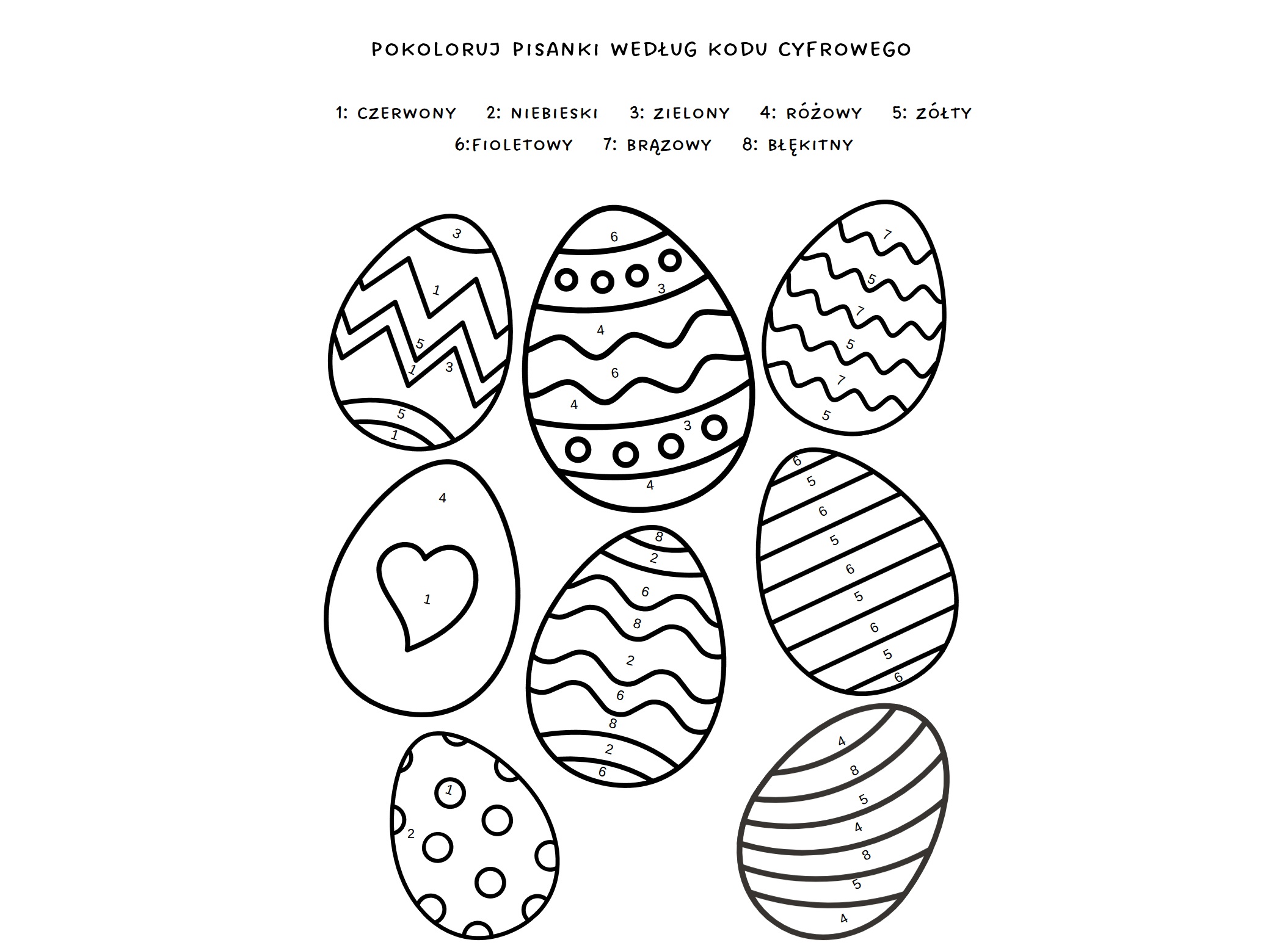 Kolorowanie według kodu