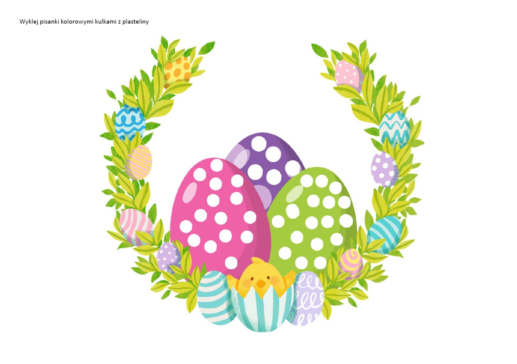 Wyklej pisanki plasteliną