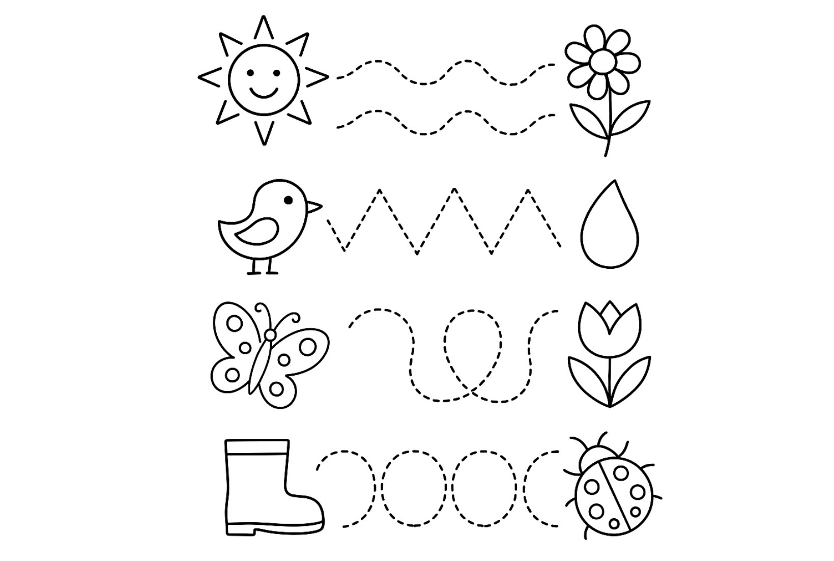 Grafomotoryka karta pracy