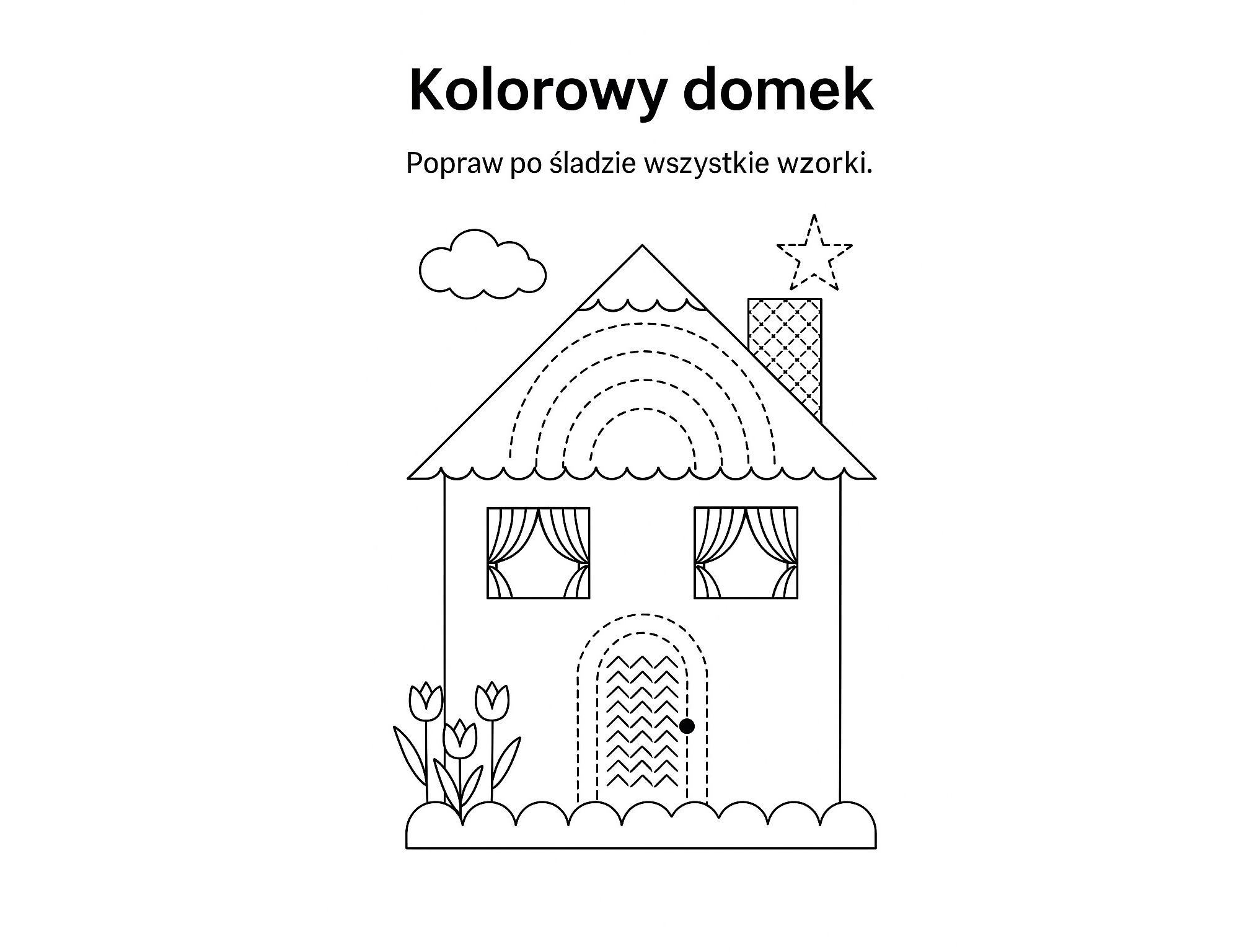 Kolorowy domek